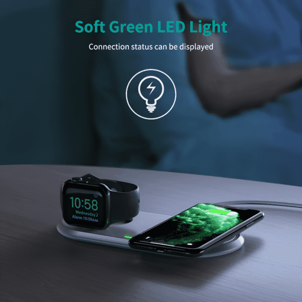 Choetech 2-in-1 15W Dual Wireless Mobile Charger