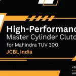 Banner for high-performance master cylinder clutch for Mahindra TUV 300 by JCBL India.